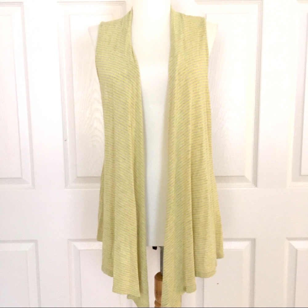 Splendid• Yellow&Grey Striped Soft Sleeveless Vest